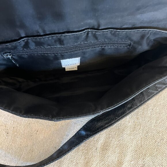 Wilson Maxima Black Leather Bohemian Festival Big Buckle Mini Shoulder Bag - Picture 11 of 11